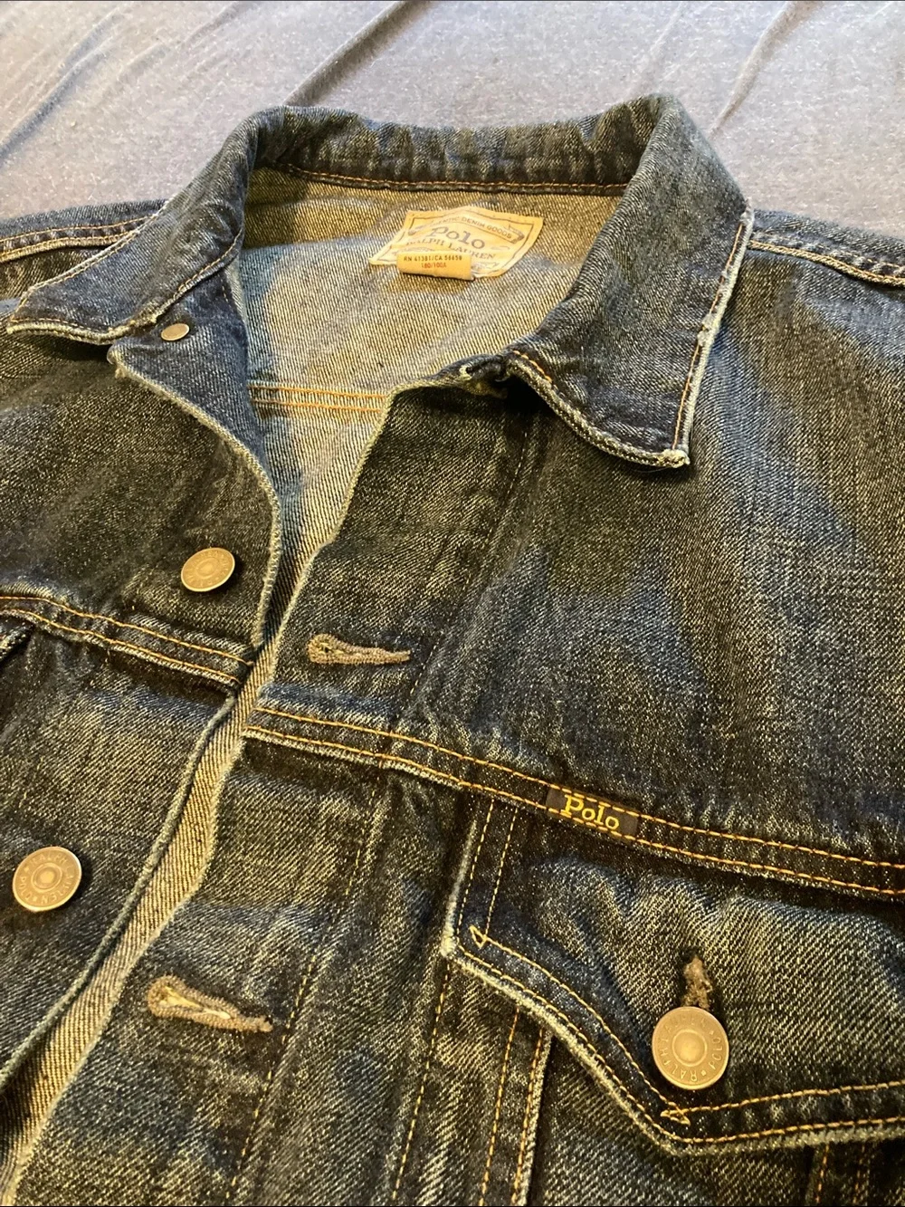 Polo by Ralph Lauren Indigo Denim Jacket size Large excellent condition